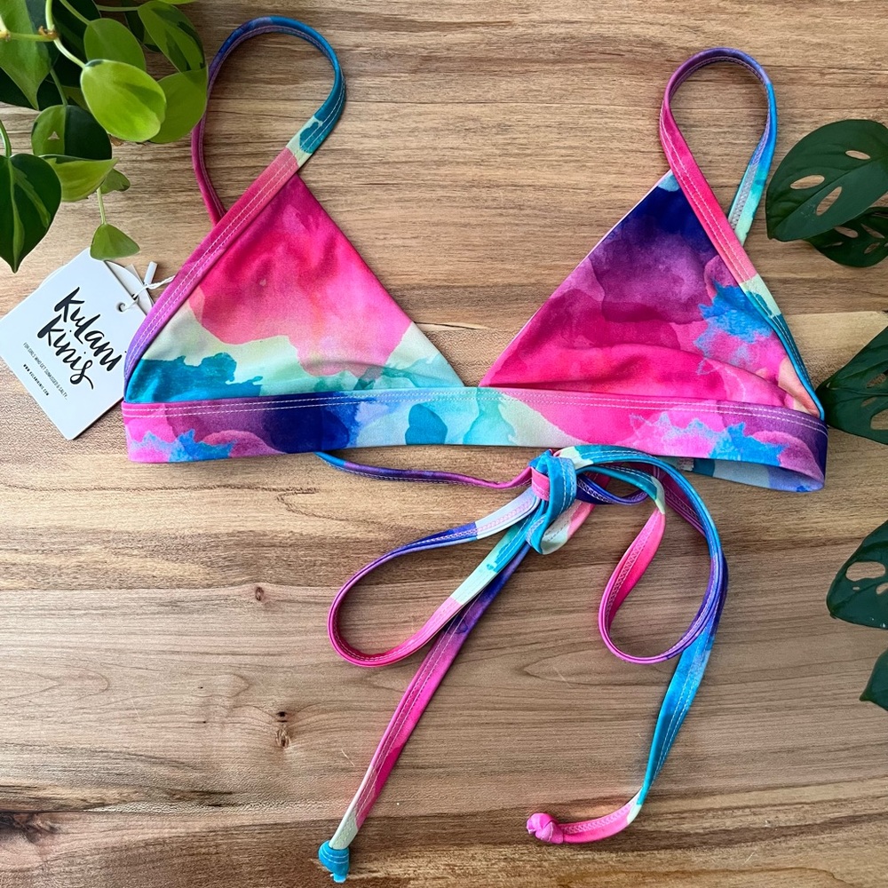 Kulani tie dye sundowner bikini top